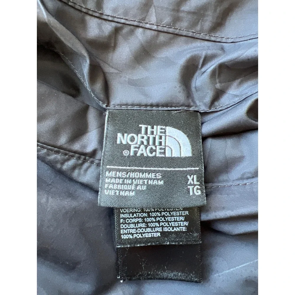 The North Face Reversible Jacket Mens XL Black Gray Camo Black Full Zip Outdoor